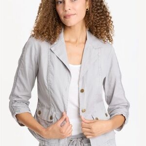 Women's Gray Casual Jacket